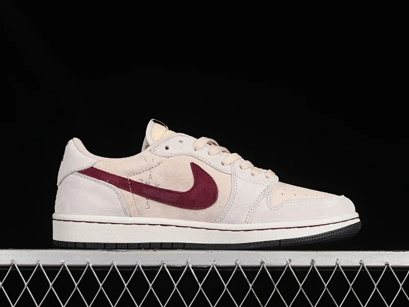 All Categories Air Jordan Jordan Series Basketball Shoes Air Jordan 1 Low Travis Scott x Air Jordan 1 Low OG AJ1 Joe 1 Reversed Overhook Joint Style Casual Sports Basketball Shoes DM7866-888